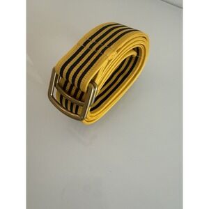 Robert Talbott Blue & Yellow striped belt size Large
